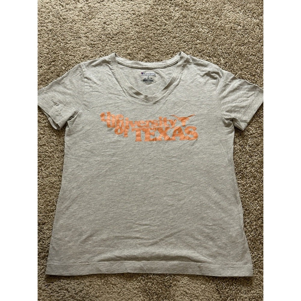 Women's Champion NCAA Texas Longhorns V Neck Shirt‎ - Medium
